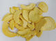 ผลไม้แห้งแช่แข็งไขมันต่ำชิปแห้งสีเหลืองพีช 0.3-0.5% กรดซิตริก