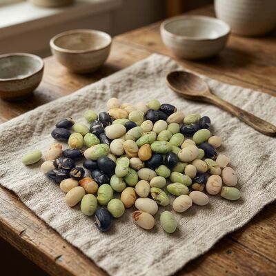 Triple Bean Blend Soya Bean Snacks - อาหารว่างถั่วผสมคั่วน้ำมันน้อยผสมเกลือเล็กน้อย