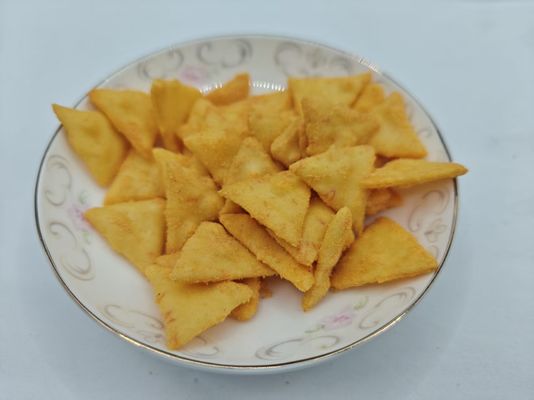 ขนมธรรมชาติที่มีสุขภาพดี กัดสามเหลี่ยมกระจ่างกระจ่าง