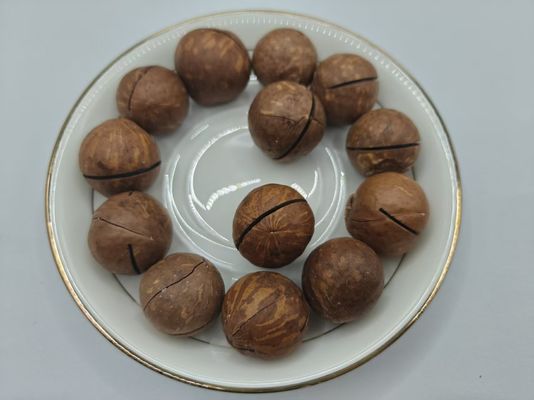 ถั่วแมคคาเดเมียธรรมชาติแสนอร่อย บรรจุในถุงพลาสติก
