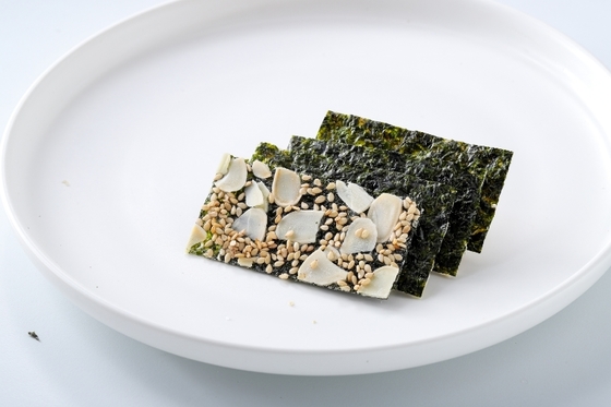 สาหร่ายกรอบไส้รวมรส 4 รส ขนมขบเคี้ยวรสเลิศ มังสวิรัติ ปราศจากกลูเตน สารอาหารจากทะเล