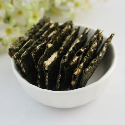 สาหร่ายกรอบไส้รวมรส 4 รส ขนมขบเคี้ยวรสเลิศ มังสวิรัติ ปราศจากกลูเตน สารอาหารจากทะเล