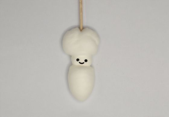 ขนมมาร์ชเมลโลว์รูปบาร์บีคิวสำหรับแคมป์ไฟ S'mores รสวานิลลา ปราศจากเจลาติน ขนมสำหรับงานปาร์ตี้