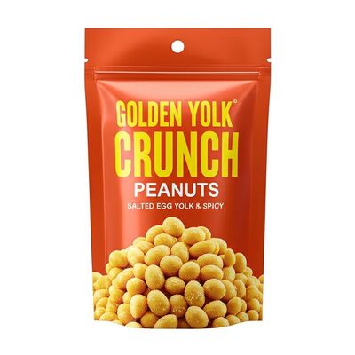 ทองเหลืองทอง Crunch ถั่วเหลือง Snack กับเหลืองไข่เกลือและรสชาติรสชาติรสชาติใน OEM การบรรจุที่กําหนดเอง