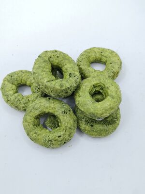 Matcha Crispy Rings - ฟิวชั่นมัทฉะและธัญพืชที่สดชื่น ขนมรูปวงแหวนกรอบบาง อเนกประสงค์ไร้ความผิดสำหรับทุกโอกาส