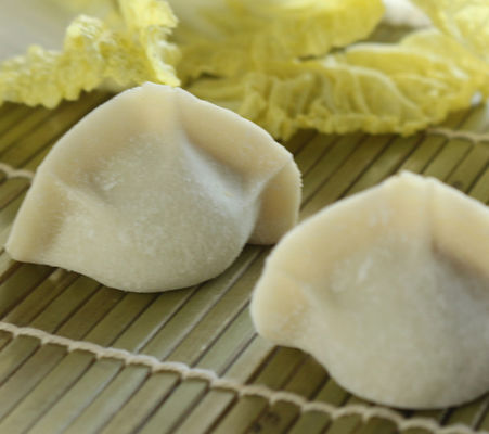ขนมที่ทำจากผลไม้แปรรูปแช่แข็ง JiaoZi มีสาร Ingneriants ที่แตกต่างกัน