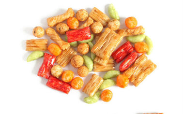 ขนาด Sieved Pretzel Cracker ผสมรสกรอบไม่มีสีอาหาร Japanese Style