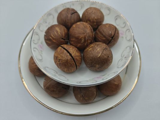 ถั่วแมคคาเดเมียธรรมชาติแสนอร่อย บรรจุในถุงพลาสติก