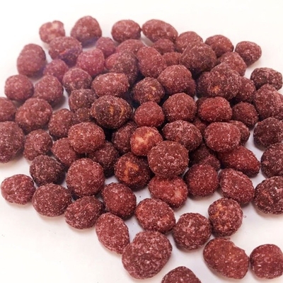 แป้งมันเทศสีม่วงเคลือบถั่วลิสงคั่วขนมขบเคี้ยวกรุบกรอบพร้อมใบรับรอง KOSHER/BRC/HALAL/HACCP