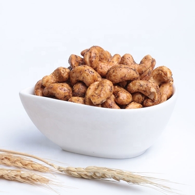 NON-GMO พริกไทยดำเคลือบเม็ดมะม่วงหิมพานต์ขนมขบเคี้ยวอาหารอ่อนนุชเพื่อสุขภาพที่มีใบรับรองฮาลาล / โคเชอร์